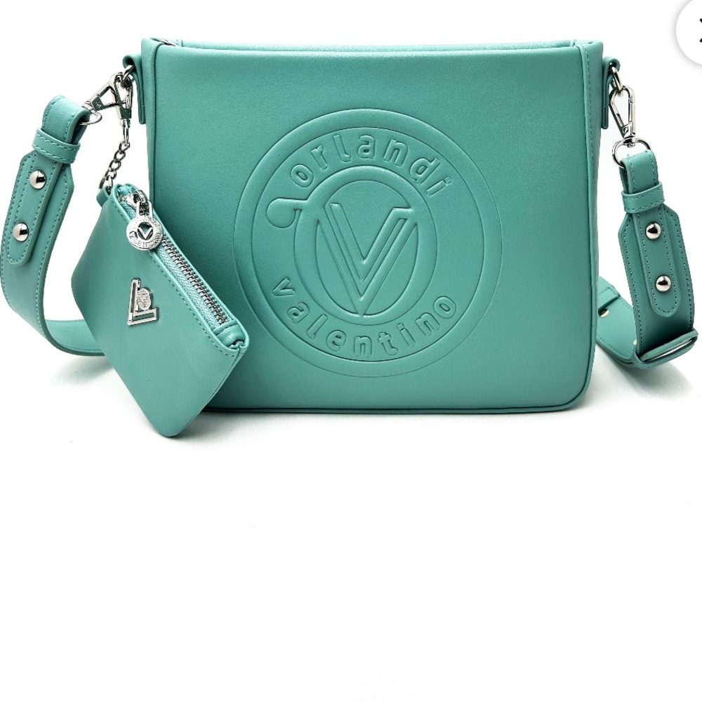 Valentino Orlandi Teal Crossbody Bag